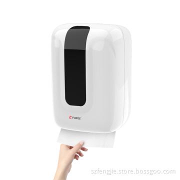 White Wall-Mounted C Folded Paper Towel Dispenser